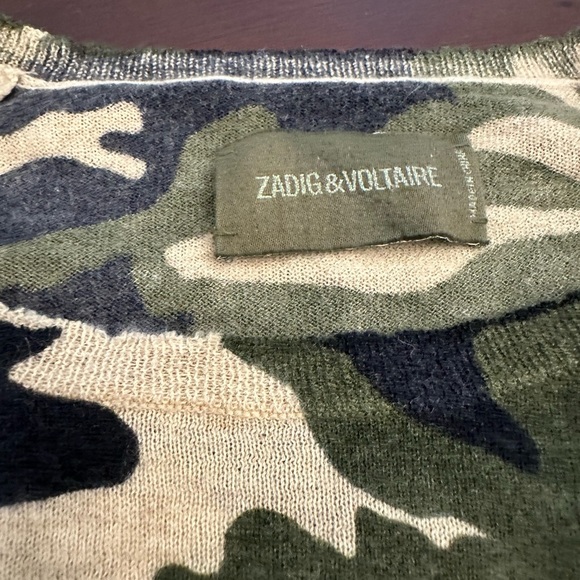 Zadig & Voltaire
Cashmere Camo Print Raglan Sweater (T1) - Picture 6 of 6